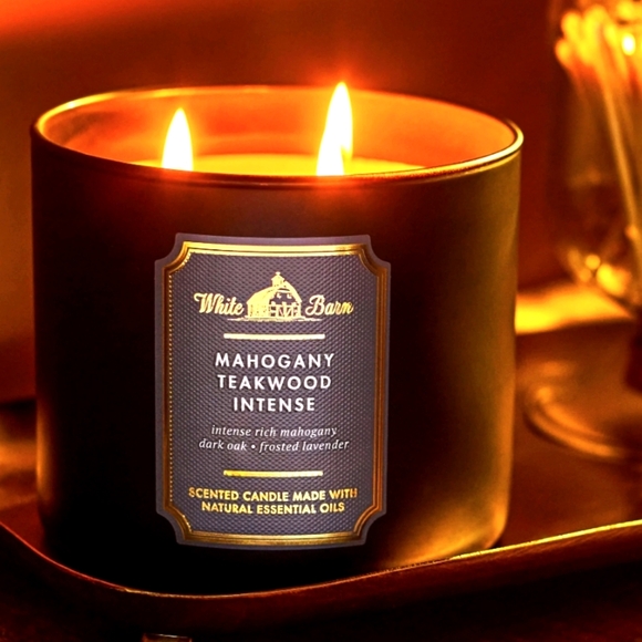 Bath Body Works Mahogany Teakwood Candle 3 Wick - Picture 1 of 5